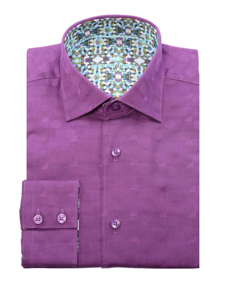Men's Renato Long-sleeve Circle Jacquard