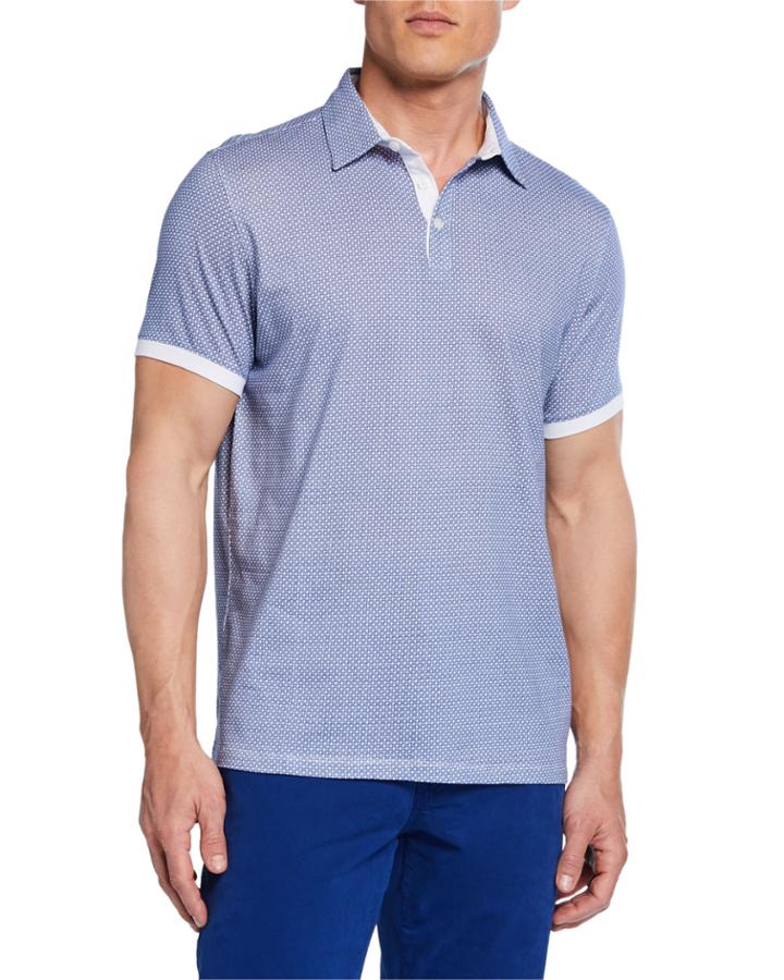 Men's Printed Jersey Polo
