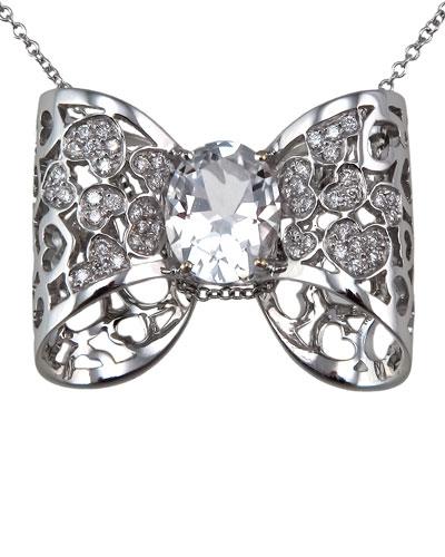 Oh La' La' Diamond Bow Necklace