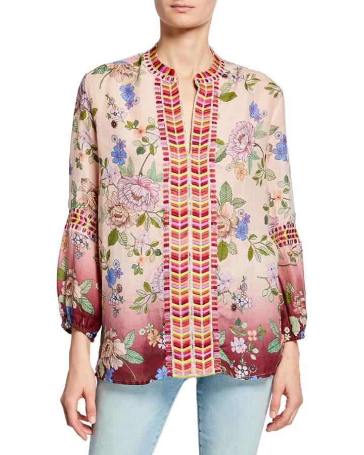 Paris Effortless Floral-print Bracelet-sleeve