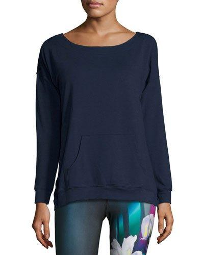 Femme Crisscross-back Sweatshirt, Navy