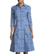 Cammi A-line Poplin Dress