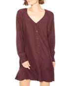 Calantha Button-front Silk