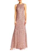 Beaded Halter Gown