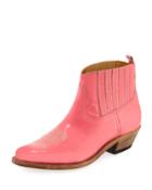 Crosby Leather Cowboy Ankle Boots