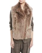 Zip-front Shearling Fur