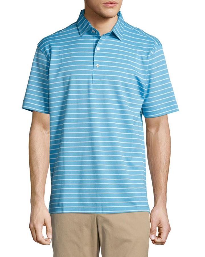 Falls Striped Cotton Piqu&eacute; Polo