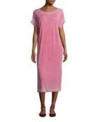 Burnout Dye Midi Shirtdress,
