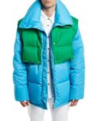 Men's Puffer Coat With Removable Vest