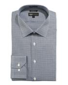 Men's Regular Finish Trim Fit Houndstooth Twill Dress