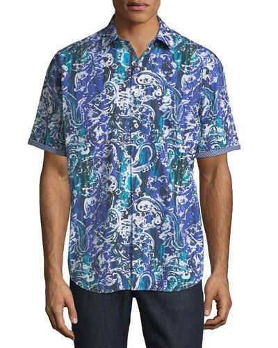 Watercolor Paisley Short-sleeve