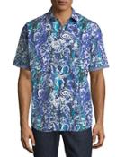Watercolor Paisley Short-sleeve