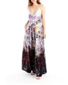 Crushed Velvet Floral-print