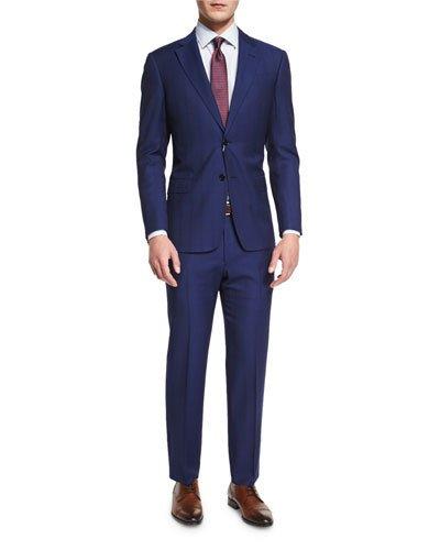 G-line Textured Windowpane Wool