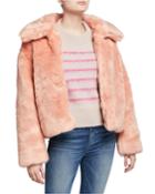 Faux-fur Boxy Coat