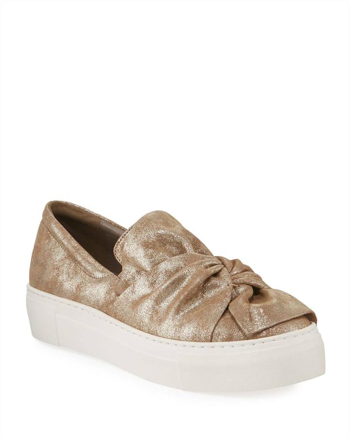Melody Metallic Slip-on Platform