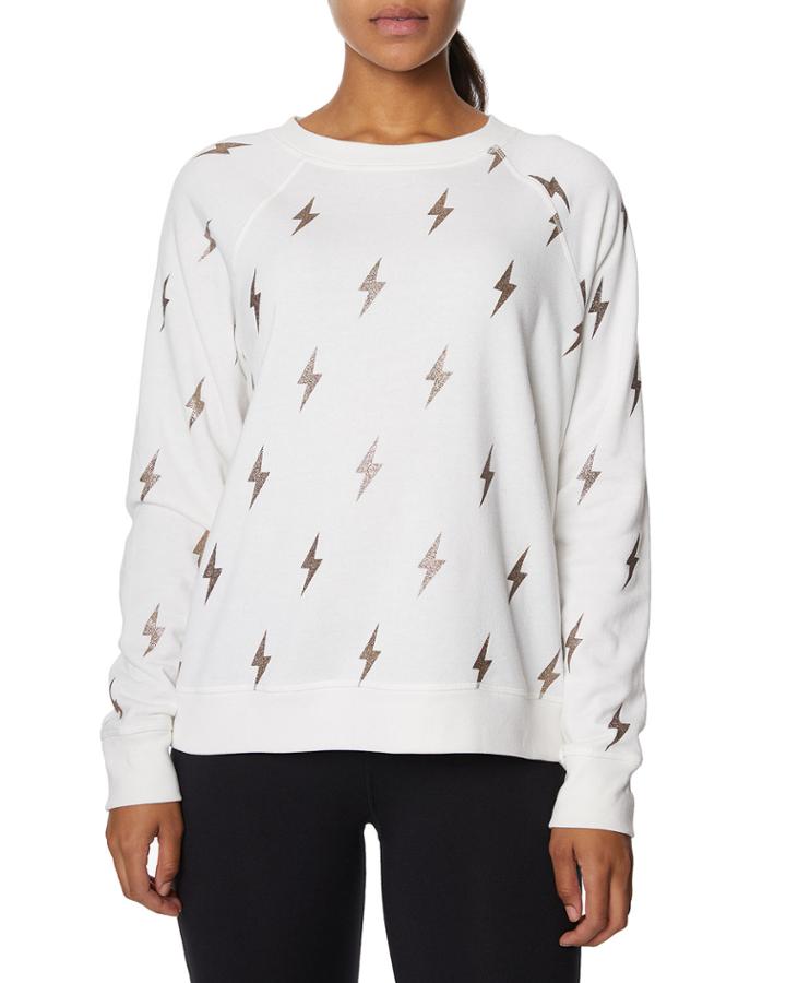 Lightning Bolt Glitter Print