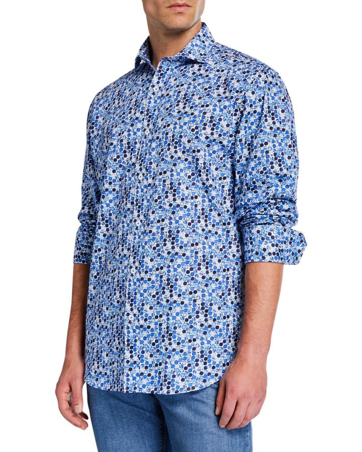 Men's Classic-fit Circle Long-sleeve Cotton