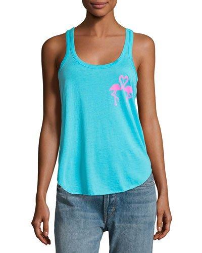 Flamingo Kiss Racerback Tank