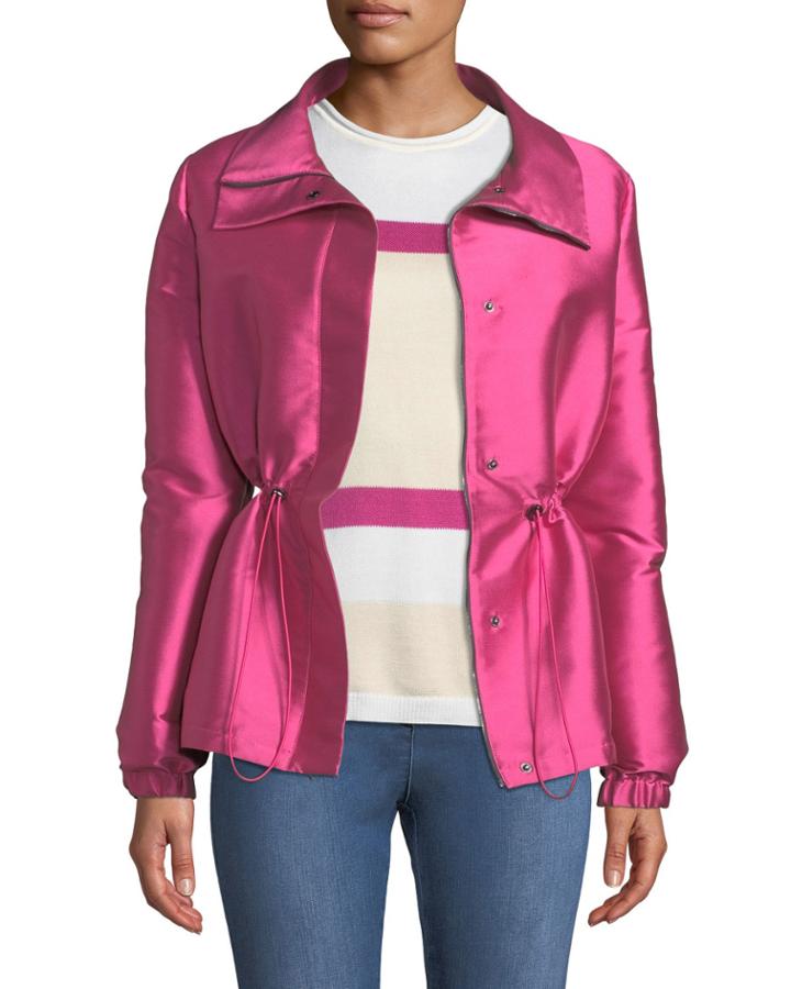 Fold-over Collar Double-face Duchess