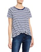 Striped Knotted Cotton Tee