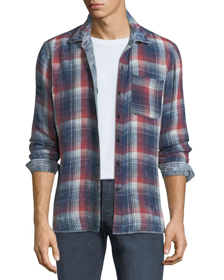 Men's Reversible Plaid/check