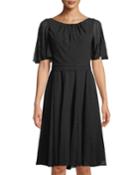 Spice Things Up Clipped Chiffon A-line Dress