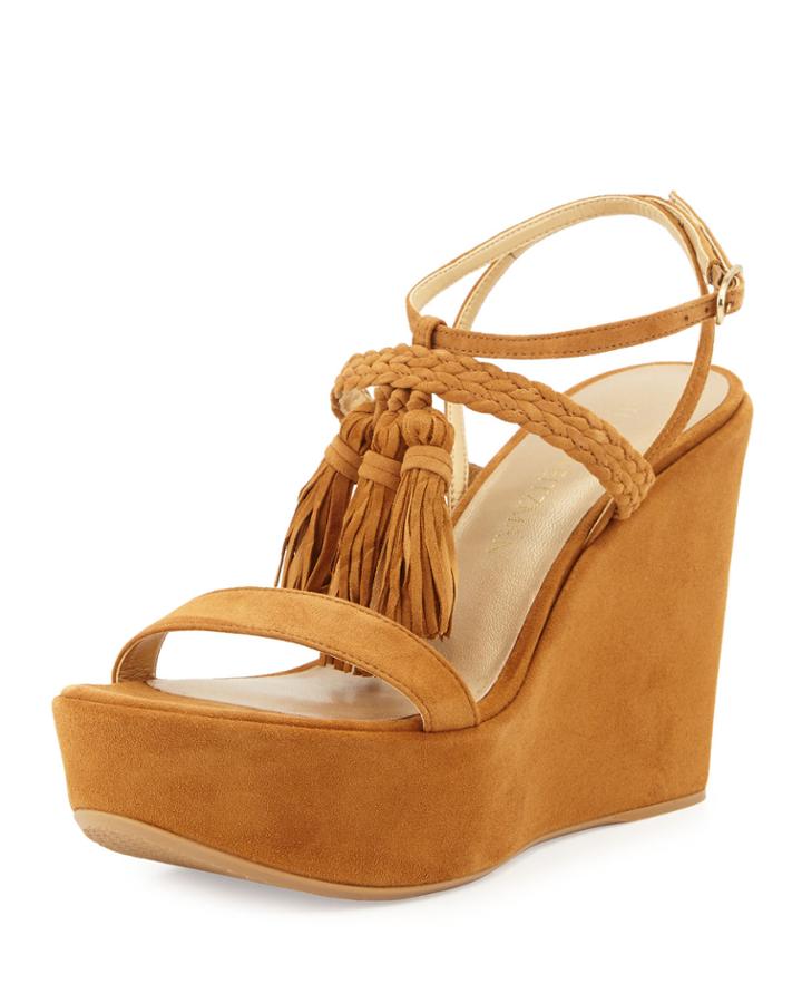 Tasselmania Suede Wedge