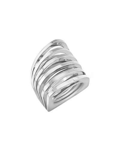 Futurro Cutout Sterling Silver Ring,