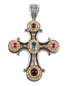 Gemstone Cross Pendant