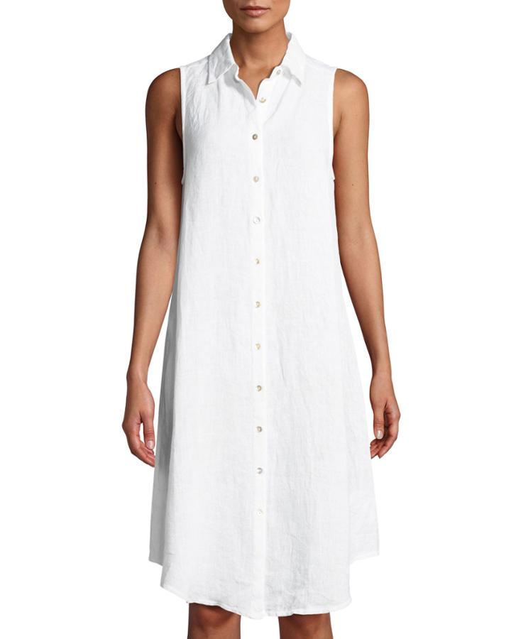 Astid Button-front Sleeveless