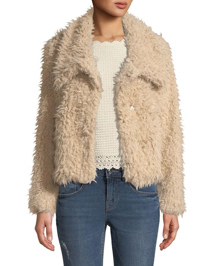 Teddy Bear Snap-button Coat