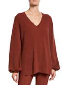 Cashmere Ribbed Full-sleeve
