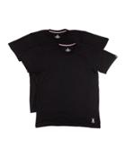 Motion Tagless Crew Loungewear Tee Two-pack, Black