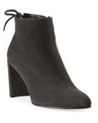 Lofty Suede Pointed-toe Booties