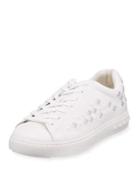 Power Spiked Platform Sneaker, White/silver