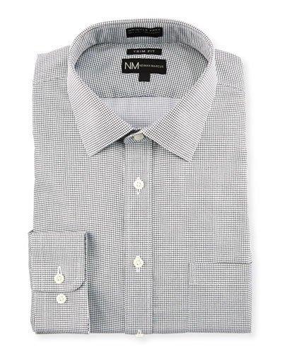 Trim Fit Non-iron Check Dobby Dress