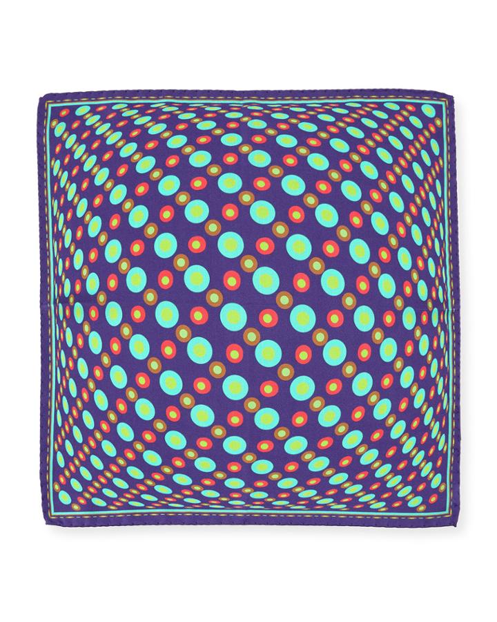 Polka-dot Silk Pocket