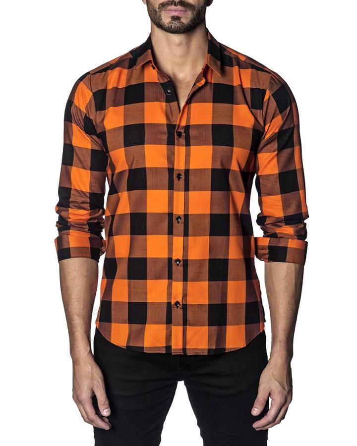 Men's Semi-fitted Buffalo Check Print Sport