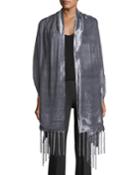 Silk Velvet Wrap W/ Tassel Ends