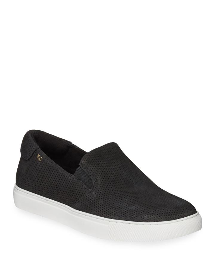 Kam Perforated Nubuck Slip-on