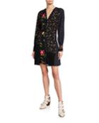 Floral Patchwork Mini Boudoir Dress