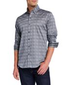 Men's Trim-fit Banyan Striped Long-sleeve