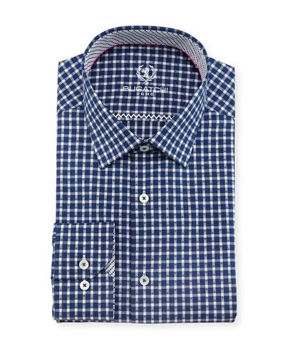 Point-collar Square Dress