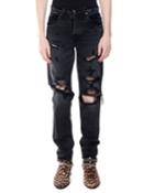 Men's Destroyed Slouch Denim Jeans