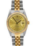 Pre-owned Men's 36mm 18k Gold Datejust Watch