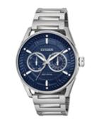 42mm Men's Cto Bracelet Watch, Blue/steel