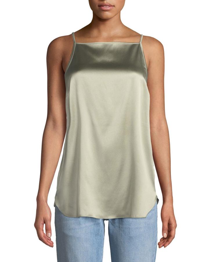 Sleeveless Square-neck