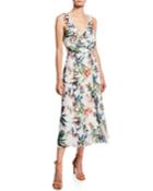 Floral Ruffle Self-tie