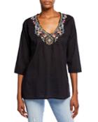 Ryleigh Embroidered Georgette Blouse